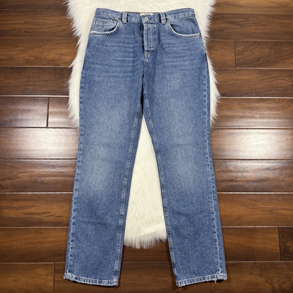 We the Free People Women's Size 30 CRVY Siren Low Rise Straight Leg Denim Jeans